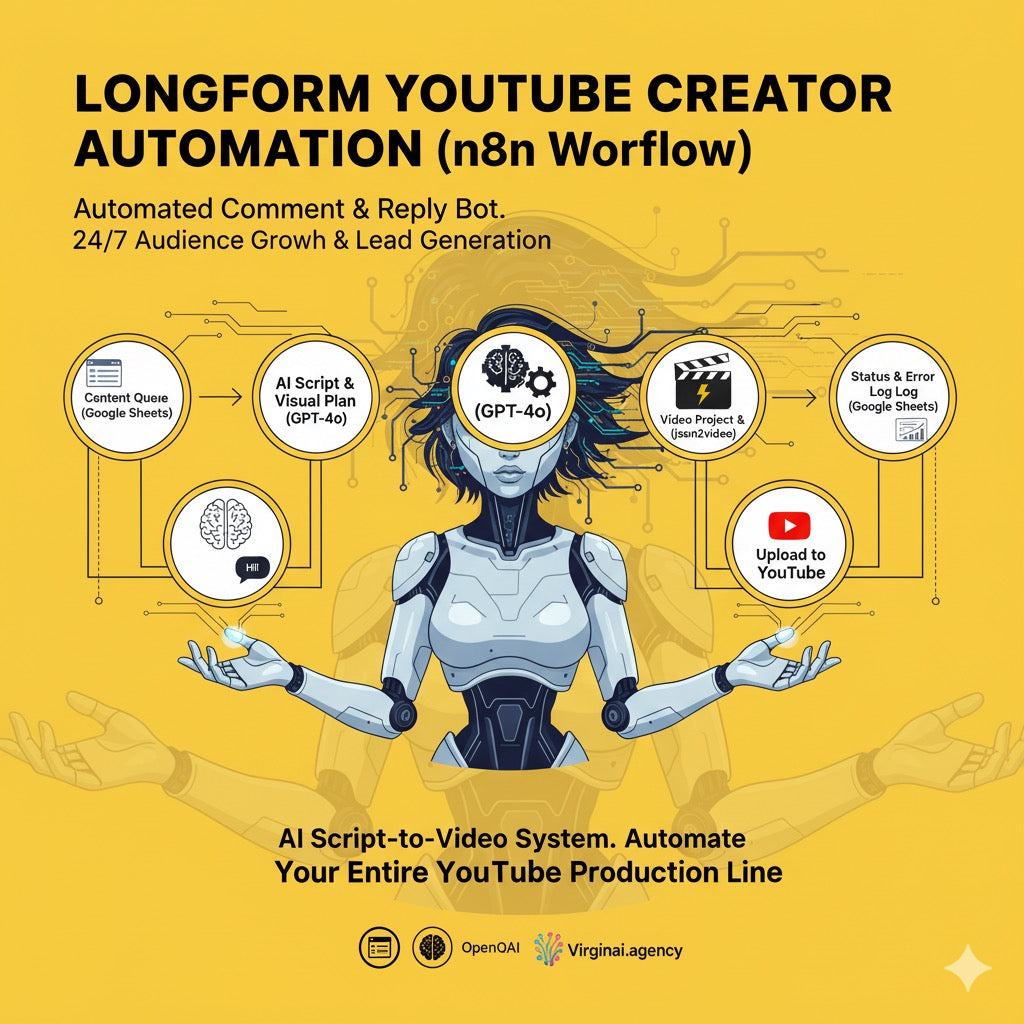 Longform YouTube Creator Automation – AI Script-to-Video System (n8n)