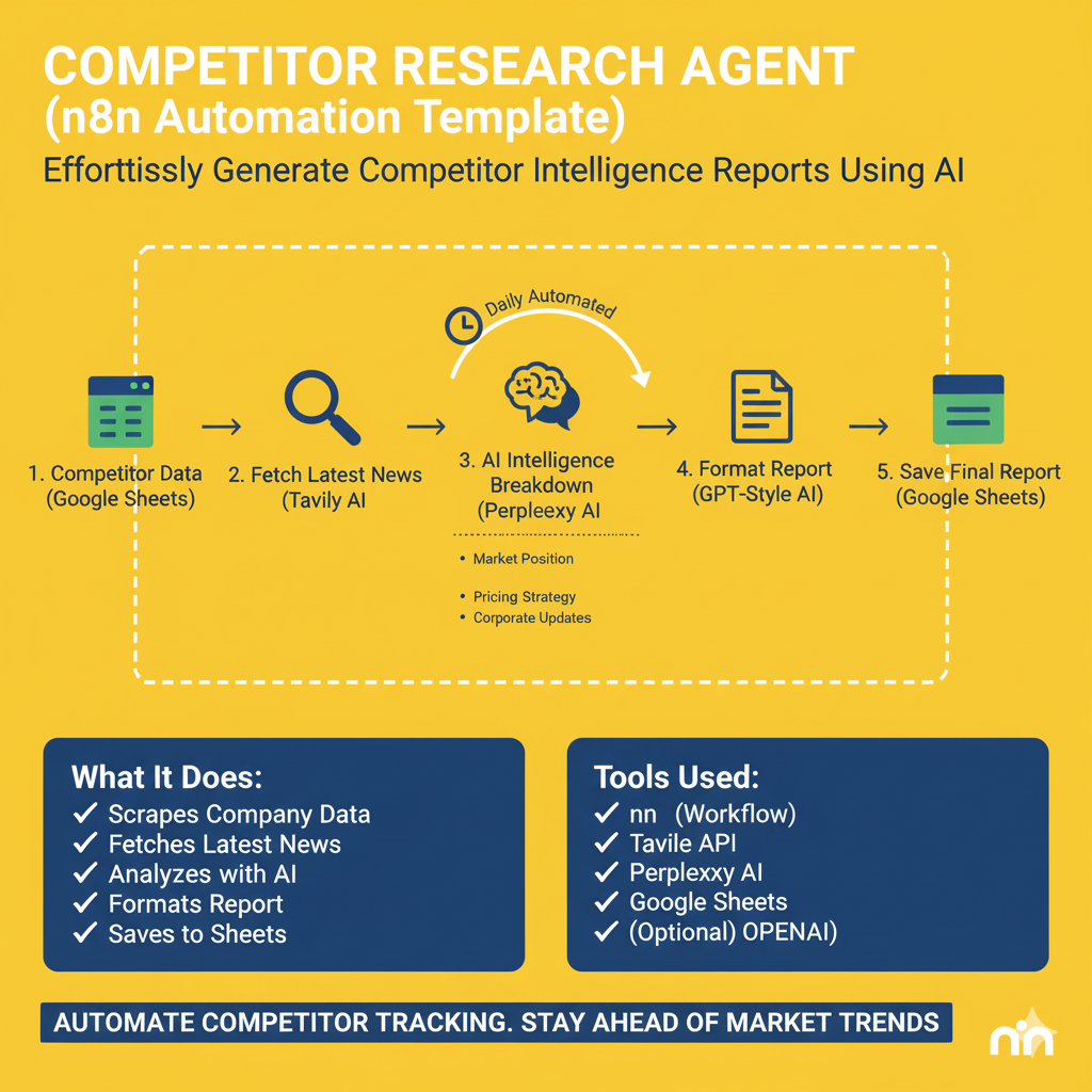 Competitor Research Agent (n8n Automation Template)