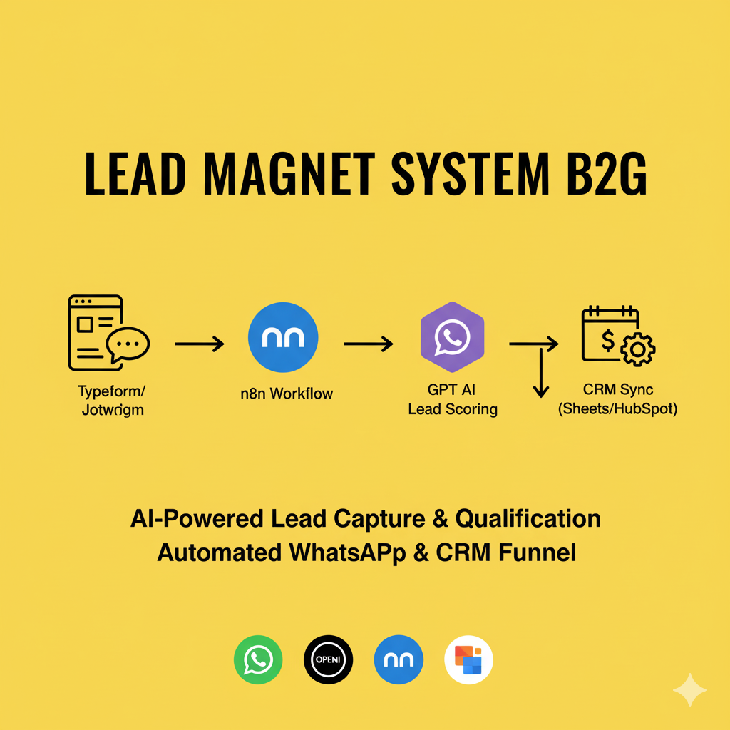 🧲 Lead Magnet System B2G – AI-Powered Lead Capture &amp; Qualification (n8n Workflow)