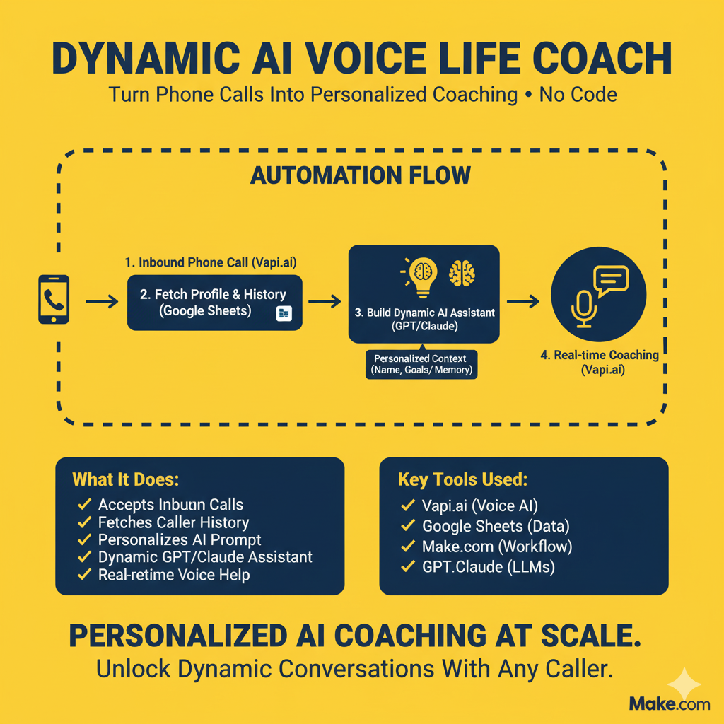 Dynamic AI Voice Life Coach (Inbound Automation Template)