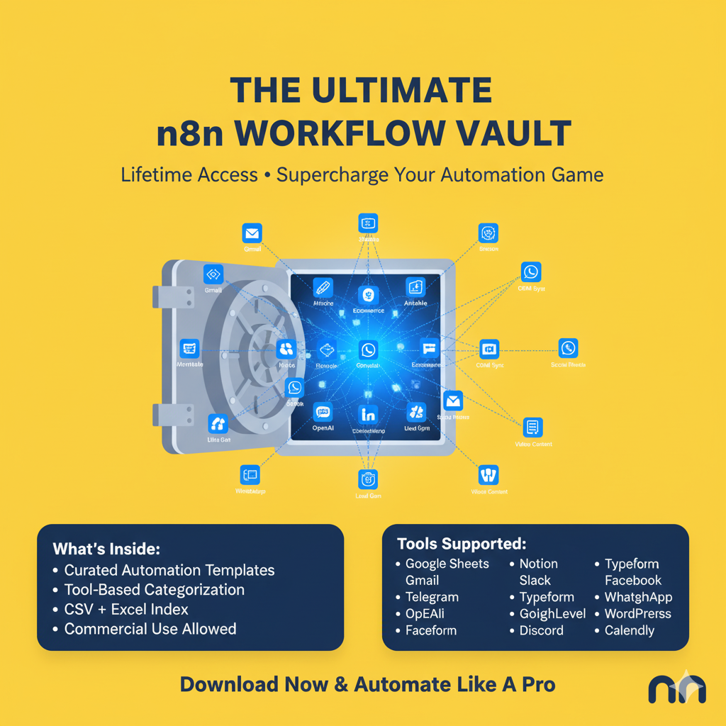The Ultimate n8n Workflow Vault — Lifetime Access