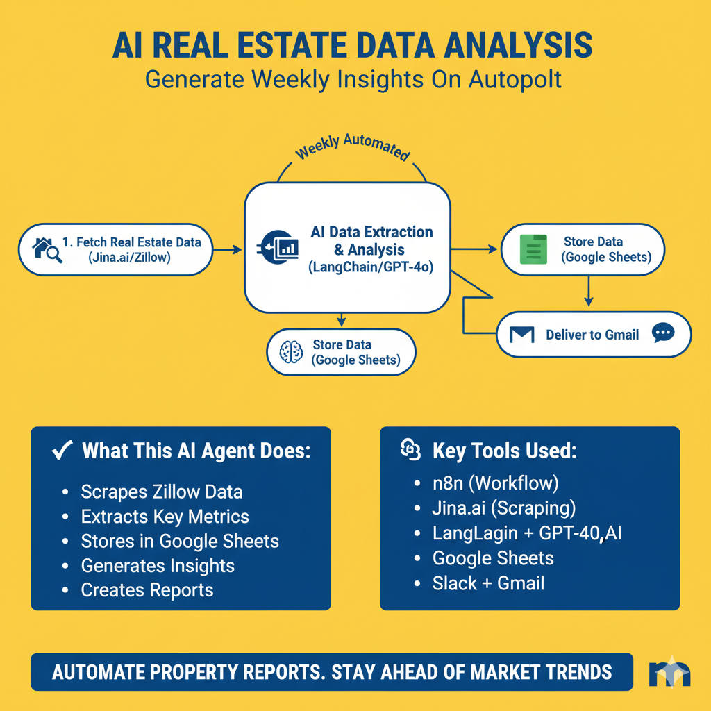 Real Estate AI Agent – Market Analyzer & Report Generator (n8n + GPT-4 + Google Sheets)