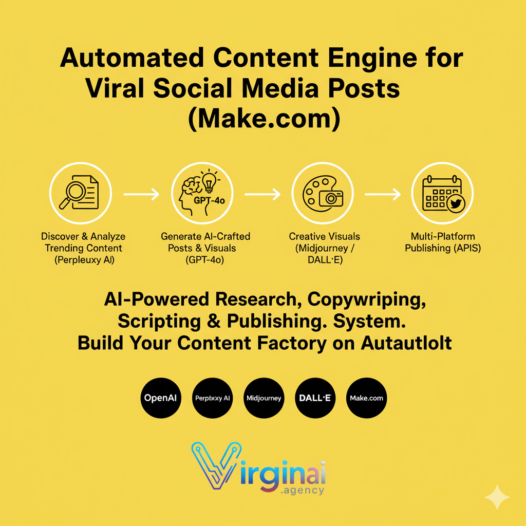 Automated Content Engine for Viral Social Media Posts (Make.com)